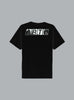 Faded Back Print T-shirt Black