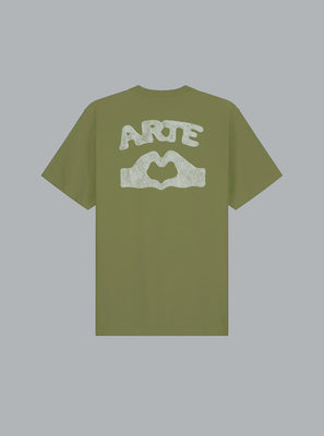 DIELS STITCH LOGO T-SHIRT GREEN