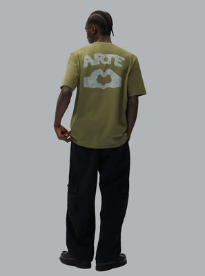 DIELS STITCH LOGO T-SHIRT GREEN