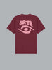 EYE PRINT LOGO T-SHIRT BURGUNDY