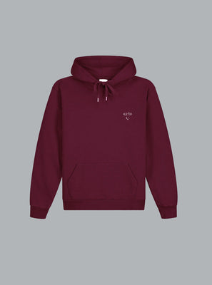 ARTE HEART HOODIE BURGUNDY