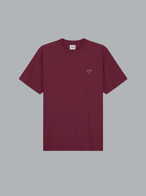 ARTE HEART LOGO T-SHIRT BURGUNDY