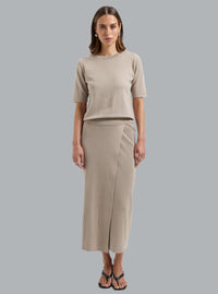 FLO SKIRT DARK BEIGE
