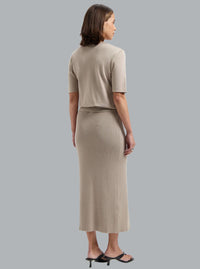 FLO SKIRT DARK BEIGE