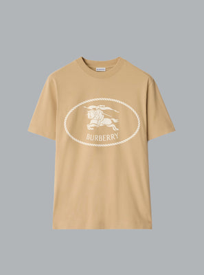 Knight Stamp Cotton T-Shirt