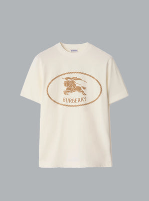 Knight Stamp Cotton T-shirt