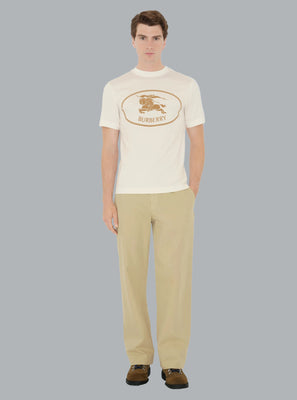 Knight Stamp Cotton T-shirt