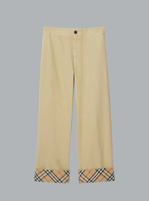 BURBERRY ELASTIC WAIST PANTS