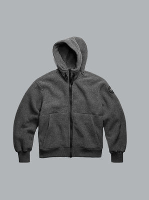 CHILLIWACK FLEECE BLACK LABEL BOMBER JACKET DARK GREY