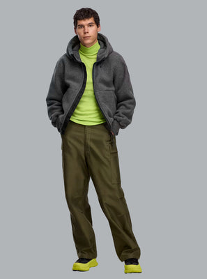 CHILLIWACK FLEECE BLACK LABEL BOMBER JACKET DARK GREY