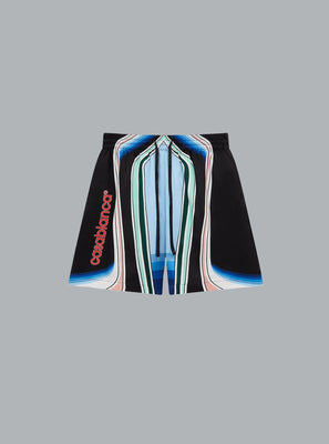 GRAPHIC MOUNTAIN SILK SHORTS