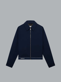 Wollen sportjas marineblauw