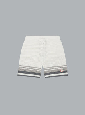 CROCHET SHORTS WHITE / GREY