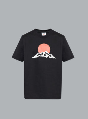 MONTAGNE WHITE SNOW PRINT T-SHIRT