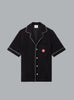 Towelling Monogram Shirt black