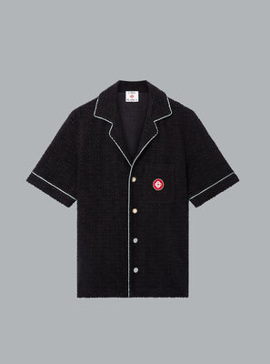 Towelling Monogram Shirt black