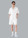 Towelling Monogram Short white