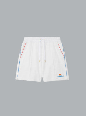 Towelling Monogram Short white