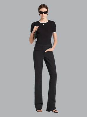 T-SHIRT HERITAGE WHITE/BLACK