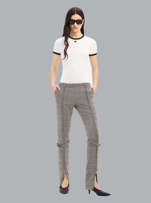 T-SHIRT HERITAGE WHITE/BLACK