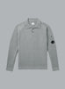 C.P. COMPANY CHENILLE COTTON POLO SHIRT Dark Grey