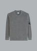 CHENILLE COTTON LENS CREWNECK DARK GREY