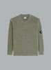 CHENILLE COTTON LENS CREWNECK GREY