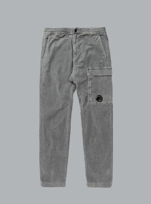 CORDUROY CARGO PANTS DARK GREY