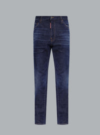Teddyjeans in marineblauw