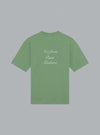 Le T-Shirt Slogan Calligraphy LIGHT GREEN