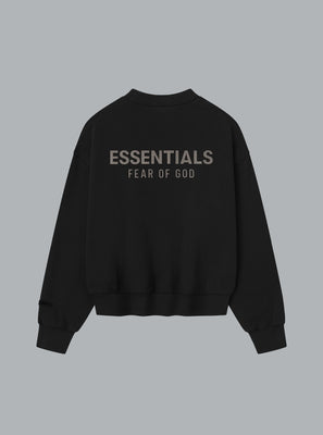 CLASSIC FIT LOGO SWEATER JET BLACK
