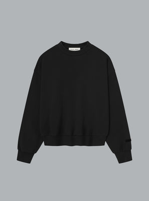 CLASSIC FIT LOGO SWEATER JET BLACK