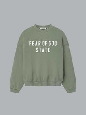 90'S FIT LOGO SWEATER GREEN