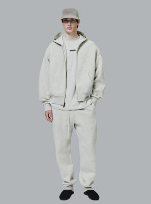 CLASSIC FIT LOGO ZIP THROUGH HOODIE