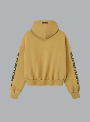 CROPPED RELAXED FIT LOGO HOODIE