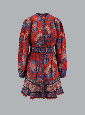 LUANG RED MINI DRESS