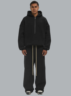 WIDE LEG SWEATPANTS BLACK
