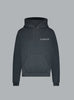 DOUBLE LOGO WASHED HOODIE BLACK