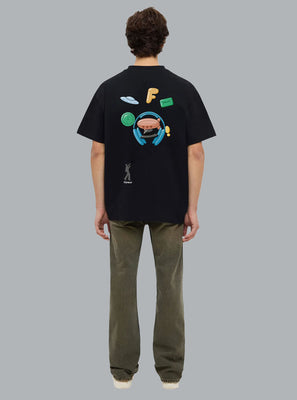 INFLATABLES PRINT T-SHIRT BLACK