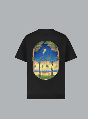 LANTERNS OF LOVE PRINT T-SHIRT BLACK