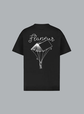 ONE FOR THE BOOKS PRINT T-SHIRT BLACK