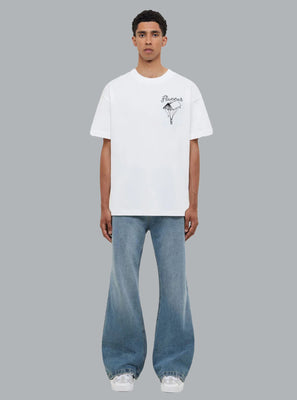 ONE FOR THE BOOKS PRINT T-SHIRT WHITE