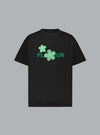 ORGANIC FLOWER LOGO T-SHIRT BLACK