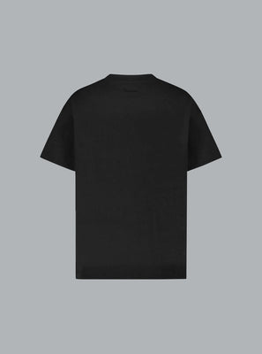 ORGANIC FLOWER LOGO T-SHIRT BLACK
