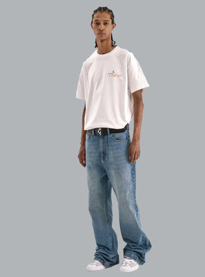 PASSAGE OF TIME PRINT T-SHIRT WHITE