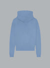 PRINTED LOGO WASHED HOODIE BLUE