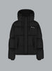 SIGNATURE LOGO PUFFER JACKET Black