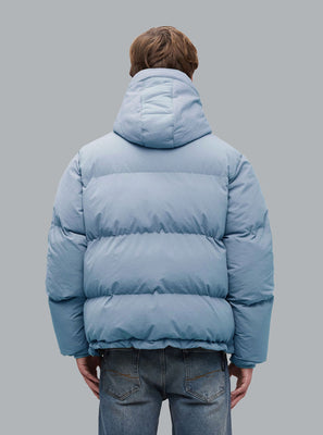 SIGNATURE LOGO PUFFER JACKET Light Blue
