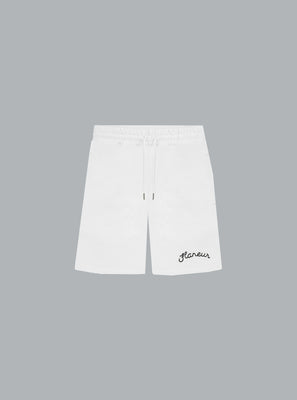 SIGNATURE LOGO SWEATSHORTS Creme