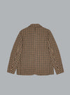 CHECK WOOL MIX OVERSIZED SINGLE BREASTED BLAZER